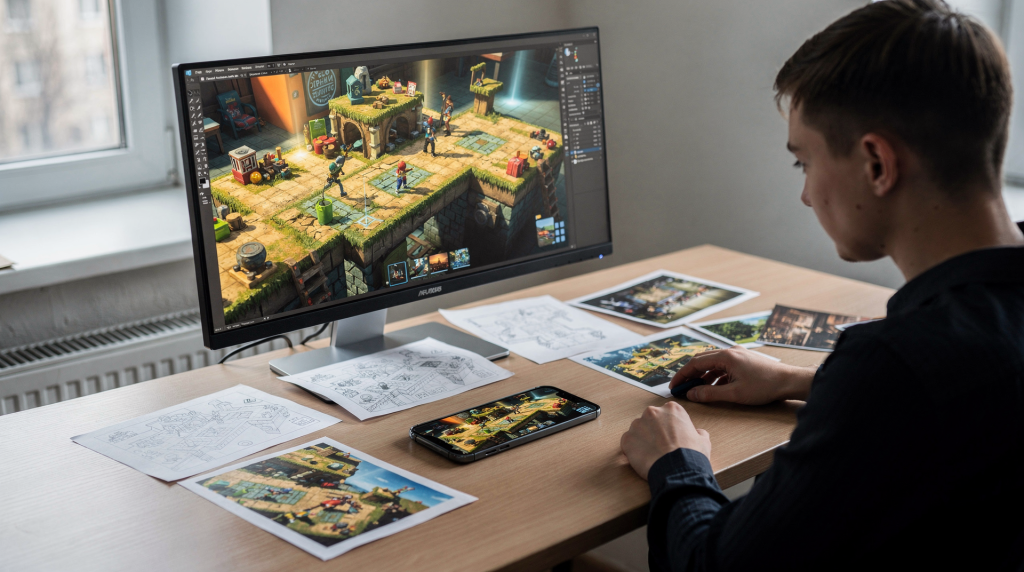 Как создаётся игровой уровень для смартфона
